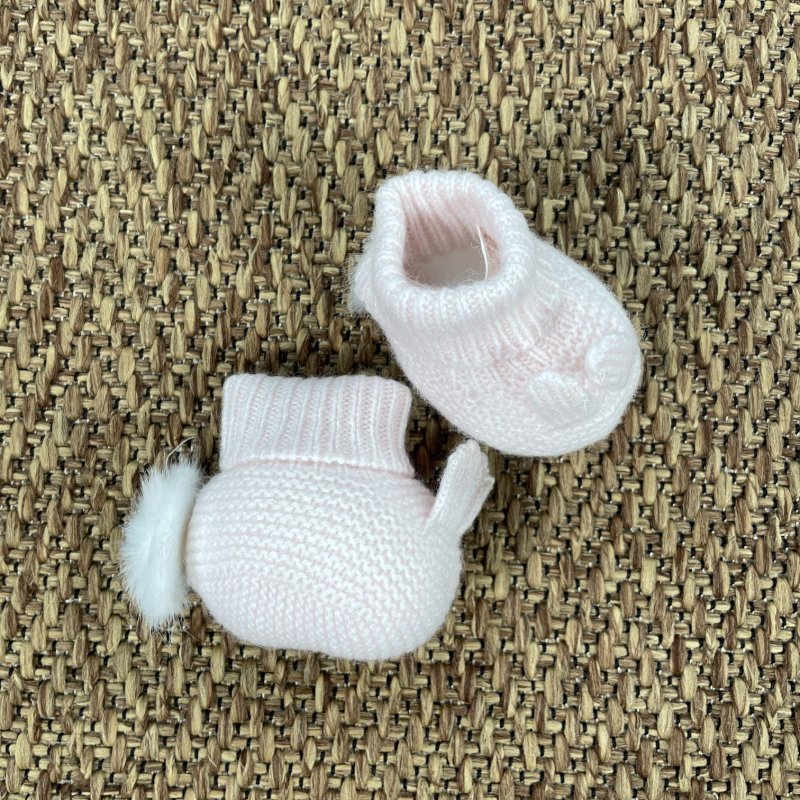 Babbucce pom pom pelliccia Cappello e Babbucce