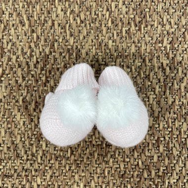 Babbucce pom pom pelliccia Cappello e Babbucce