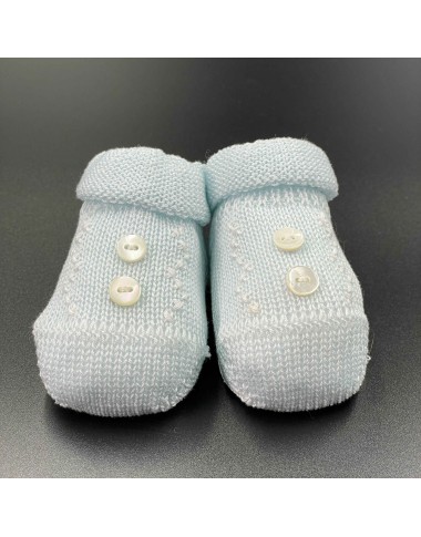 Babbucce ricamo e bottoni cotone Cappello e Babbucce