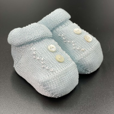 Babbucce ricamo e bottoni cotone Cappello e Babbucce