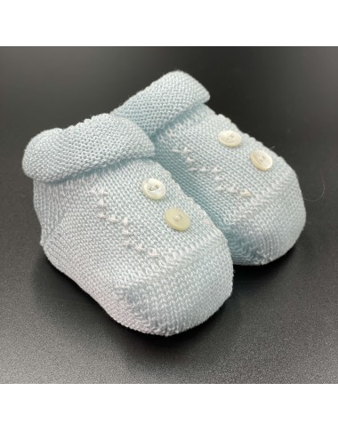 Babbucce ricamo e bottoni cotone Cappello e Babbucce