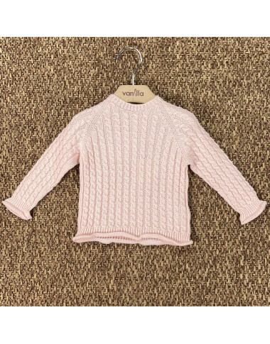 Maglia in filo trecce Neonata 0/36