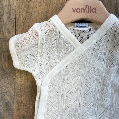 Body incrocio manica corta filo di scozia Intimo