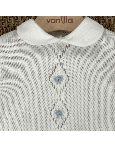 Tutina ricamata a mano filo di cotone Tutine e Set Nascita