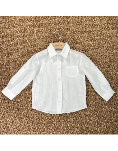 Camicia seersucker Bimbo 2/8 anni