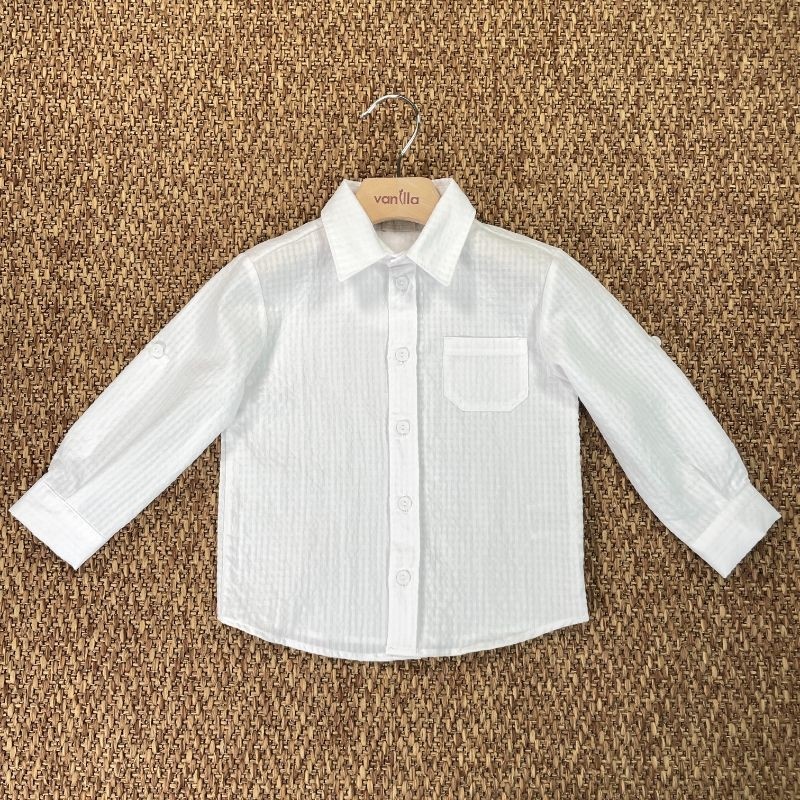 Camicia seersucker Bimbo 2/8 anni