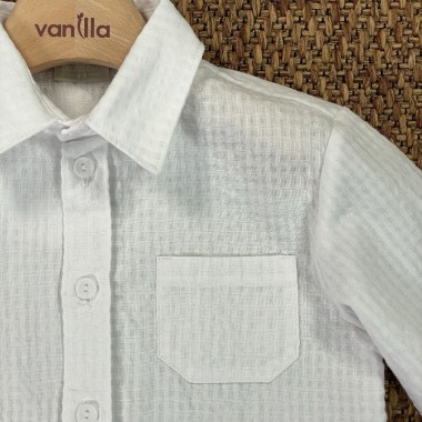 Camicia seersucker Bimbo 2/8 anni