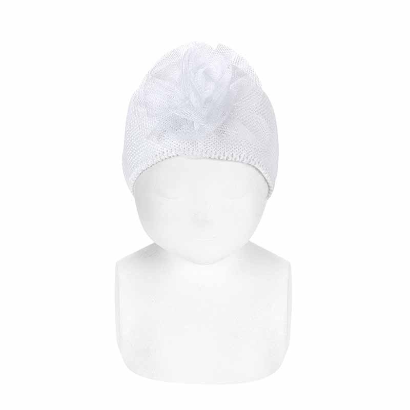 Fascia con fiore tulle Fasce e Codini