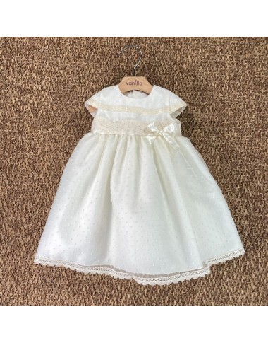 Abito battesimale pois Neonata