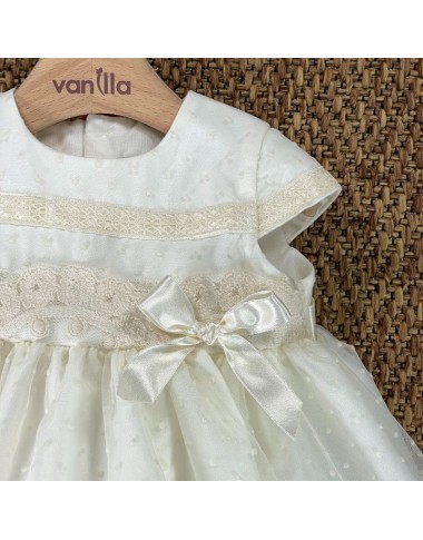 Abito battesimale pois Neonata 0/36