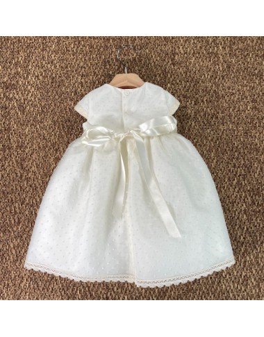 Abito battesimale pois Neonata
