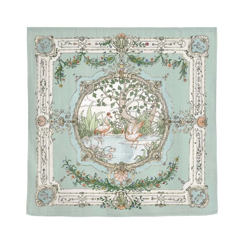 Mussola arazzo verde Bavetta e Mussole