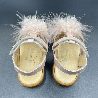 Sandali pizzo e piume Sandali 19/32