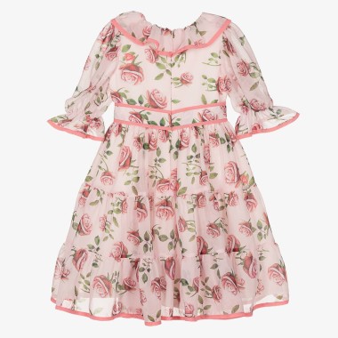 Abito chiffon fiori Bimba 2/8 anni