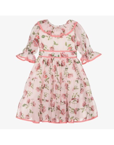 Abito chiffon fiori Bimba 2/6