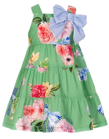 Abito in popeline di cotone Bimba 2/8 anni