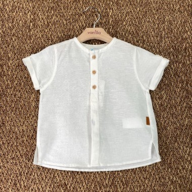 Camicia manica corta in lino T-shirt e Camice