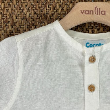 Camicia manica corta in lino T-shirt e Camice