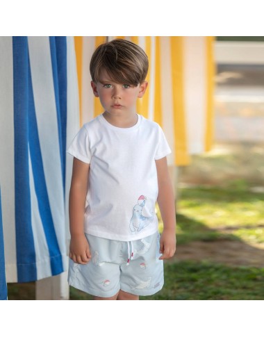 T-shirt loene marino Bimbo 2/8 anni