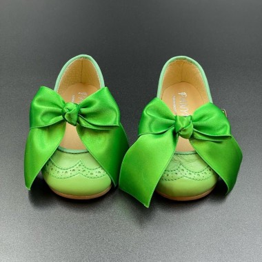 Ballerina con fiocco in raso Scarpe