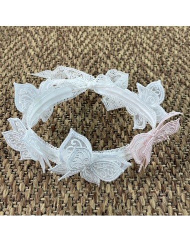 Coroncina con Farfalle organza Cerchietti e Coroncine