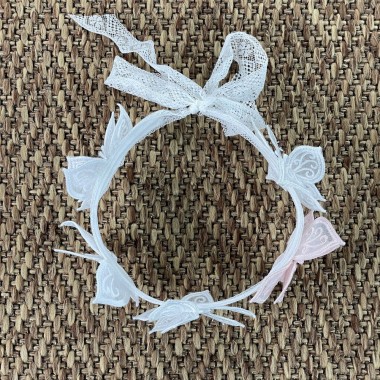 Coroncina con Farfalle organza Cerchietti e Coroncine