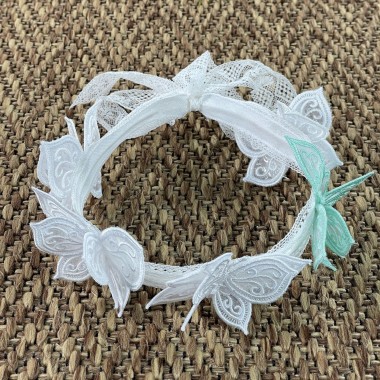 Coroncina con Farfalle organza Cerchietti e Coroncine