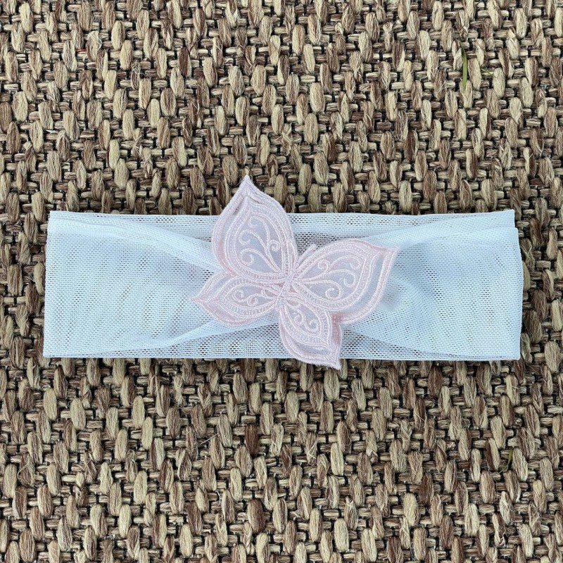 Fascia con Farfalla organza Cerchietti e Coroncine