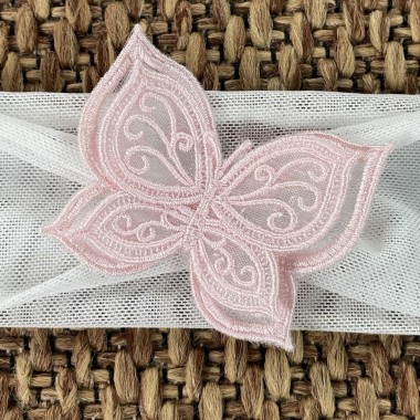 Fascia con Farfalla organza Cerchietti e Coroncine
