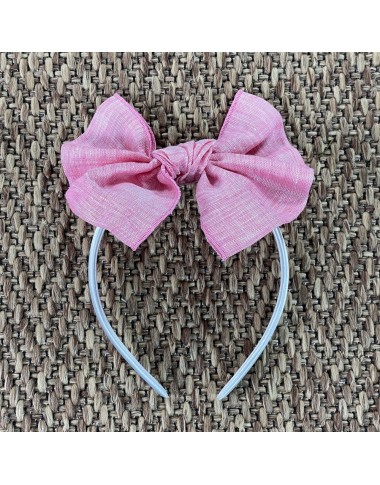 Cerchietto con fiocco in lino Accessori