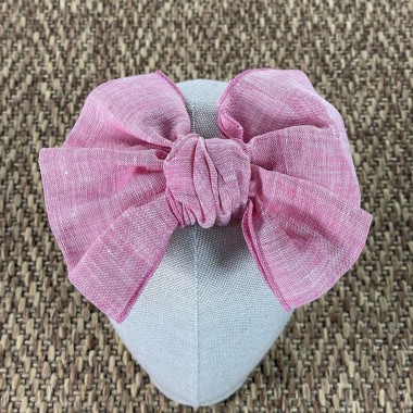 Cerchietto con fiocco in lino Accessori