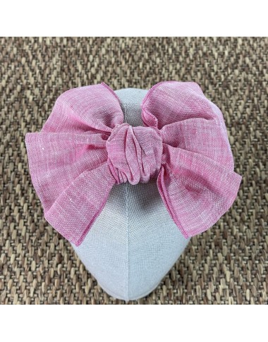 Cerchietto con fiocco in lino Cerchietti e Coroncine
