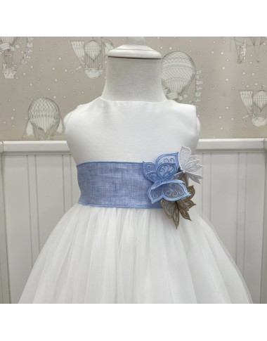 Cintura in lino con Farfalle Cinture e Bretelle