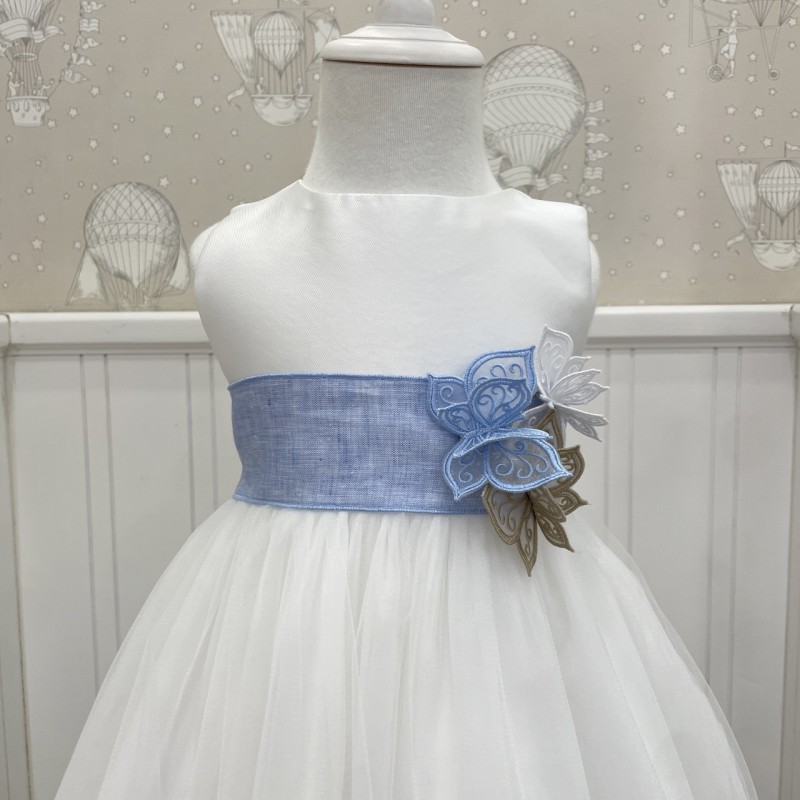 Cintura in lino con Farfalle Cinture e Bretelle