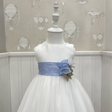 Cintura in lino con Farfalle Cinture e Bretelle