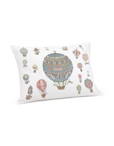 Cuscino Mongolfiere satin Bavetta e Mussole