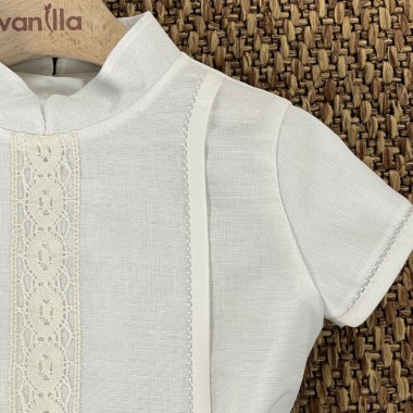 Completo elegante in lino Neonato