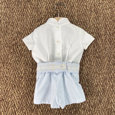 Completo elegante in lino Neonato 0/36