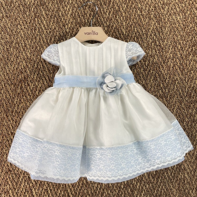 Abito elegante orlo pizzo Neonata