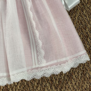 Abito e cuffia elegante punto smock Neonata 0/36