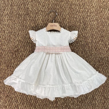 Abito elegante plumetis Neonata 0/36