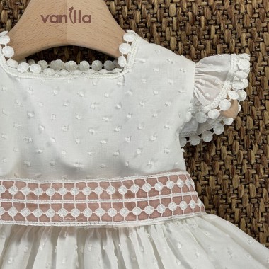 Abito elegante plumetis Neonata 0/36