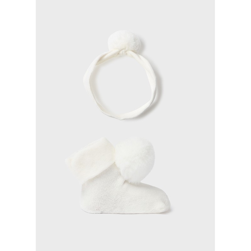 Set Babbuccia e Fascia Cappello e Babbucce