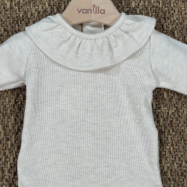 Body collo rouche Manica lunga Neonata 0/36