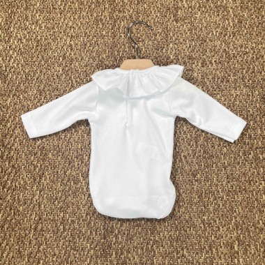 Body collo rouche Manica lunga Neonato 0/36