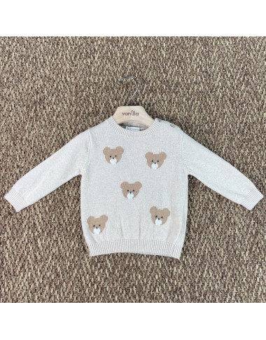 Maglioncino orsetti lana e cashmere Neonato 0/36