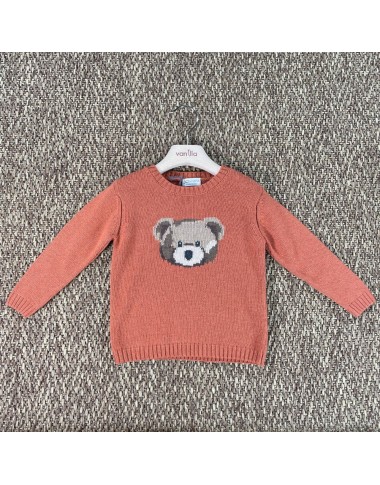 Maglioncino orsetto lana e cashmere Bimbo 2/8 anni