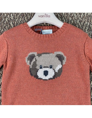 Maglioncino orsetto lana e cashmere Bimbo 2/8 anni