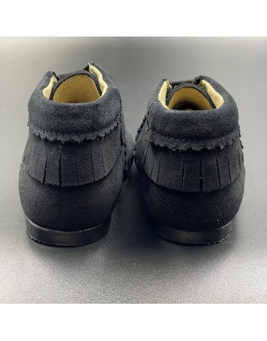 Stivaletto in camoscio con frange Scarpe