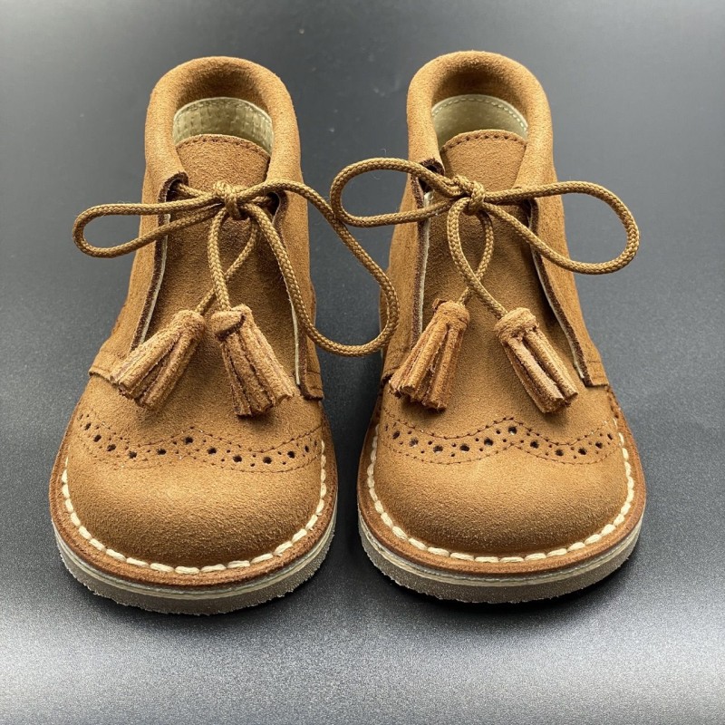 Polacchino in camoscio nappine Scarpe 19/30